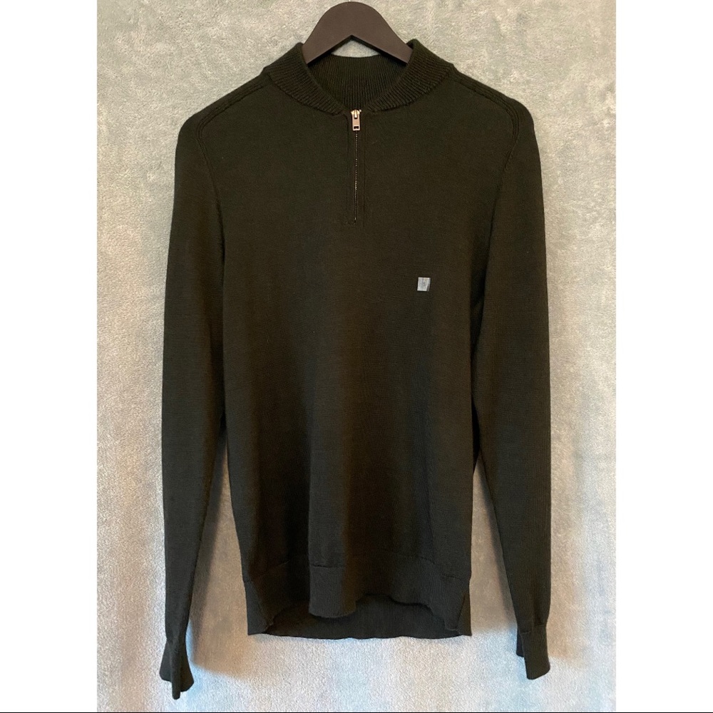 2 for $60 | Express | Black Long Sleeve Quarter Zip Sweater | Size Small